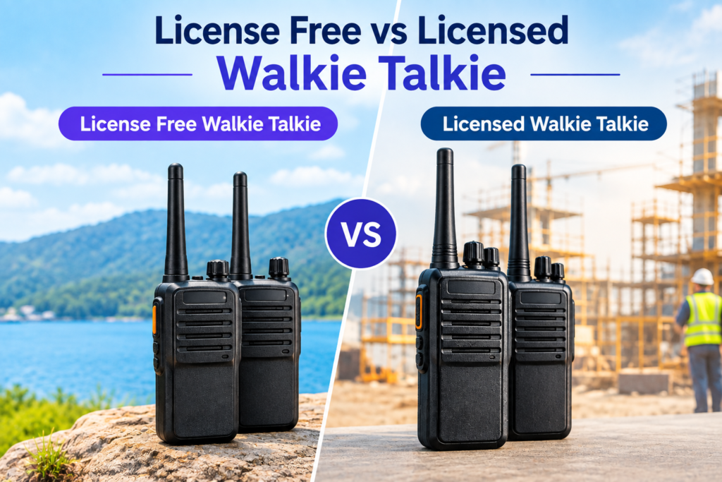 license free vs licensed walkie talkie