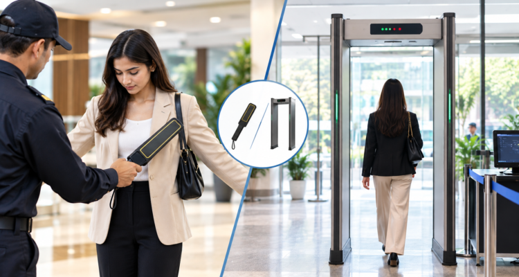 Handheld vs door frame metal detector